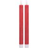 Bougie LED en cire véritable avec minuterie 6/18 heures Rouge