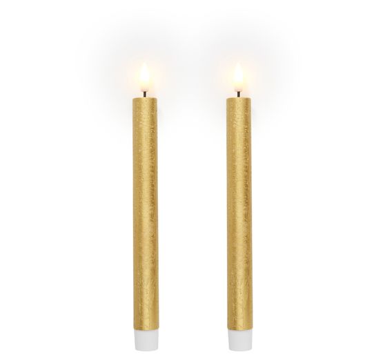 Bougie LED en cire véritable avec minuterie 6/18 heures