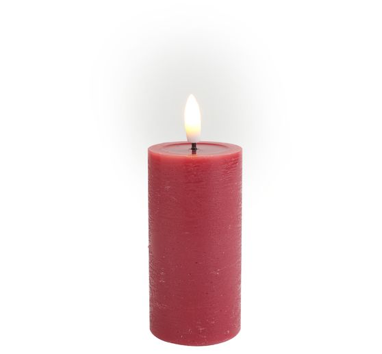 Bougie LED en cire véritable « 10 x 5 cm », avec minuterie 6/18 heures