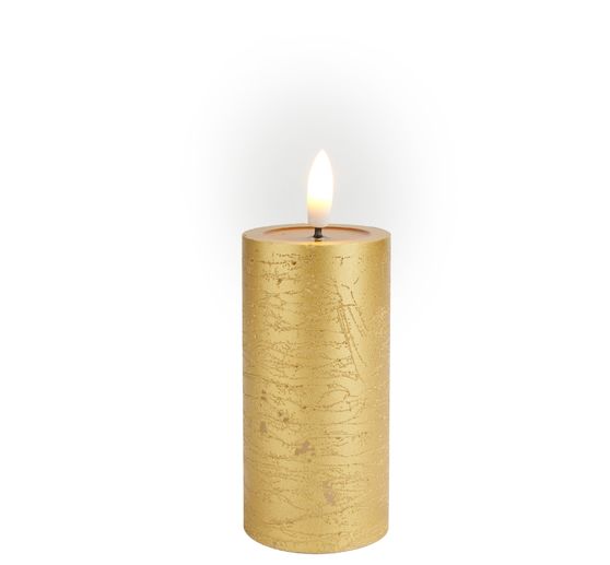 Bougie LED en cire véritable « 10 x 5 cm », avec minuterie 6/18 heures