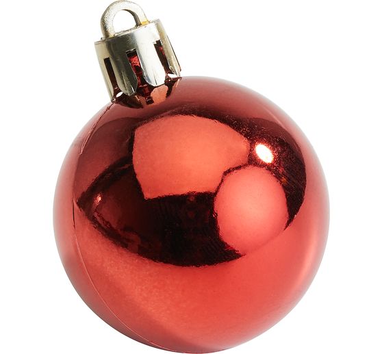 Boules de Noël en plastique, 10 pièces, Ø 4,4 cm