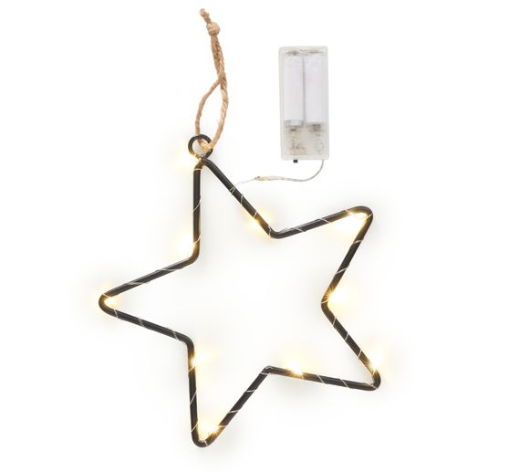Anneau en m&eacute;tal &eacute;toile &laquo; Star &raquo; avec &eacute;clairage LED