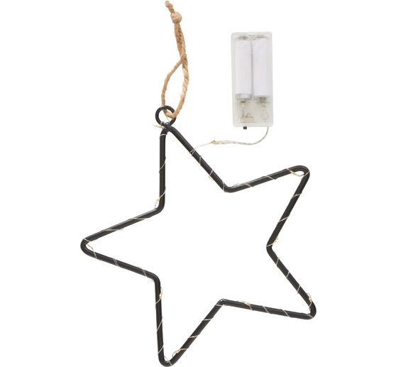 Anneau en m&eacute;tal &eacute;toile &laquo; Star &raquo; avec &eacute;clairage LED