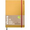 share Notebook A5, dot chequered Yellow