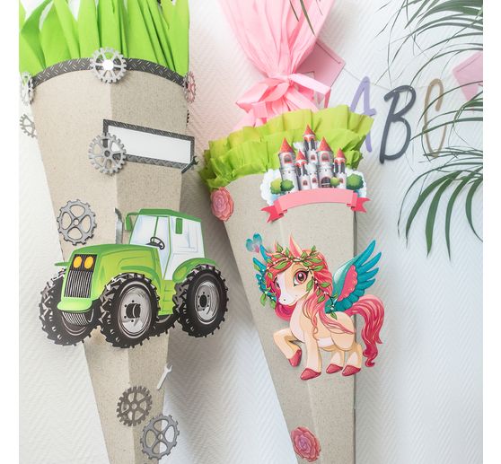 School gift bags craft kit "Green & Easy"