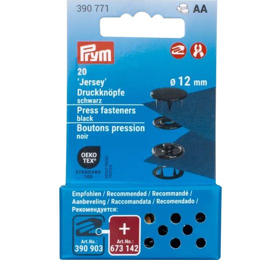 Prym Boutons-pression Jersey, 12 mm, 20 pièces (fr)