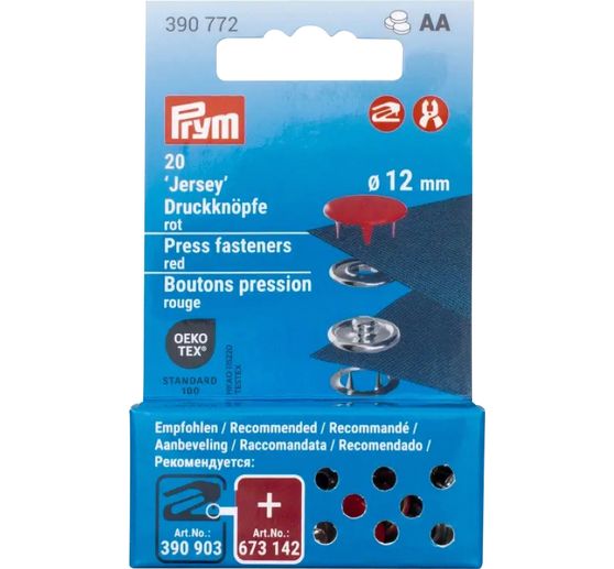 Prym Boutons-pression Jersey, 12 mm, 20 pièces (fr)