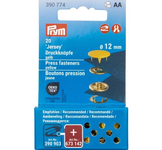 Prym Boutons-pression Jersey, 12 mm, 20 pièces (fr)
