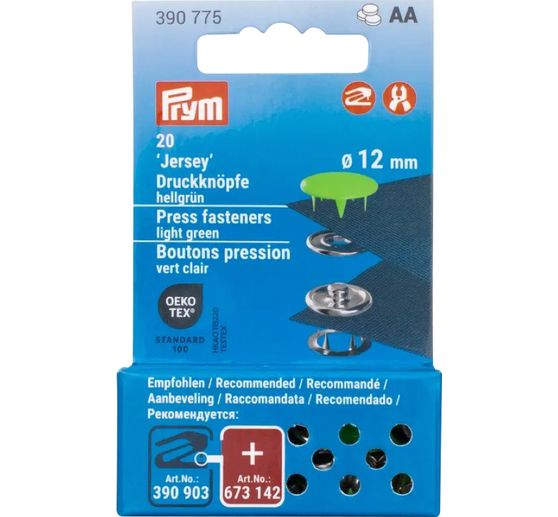 Prym Boutons-pression Jersey, 12 mm, 20 pièces (fr)