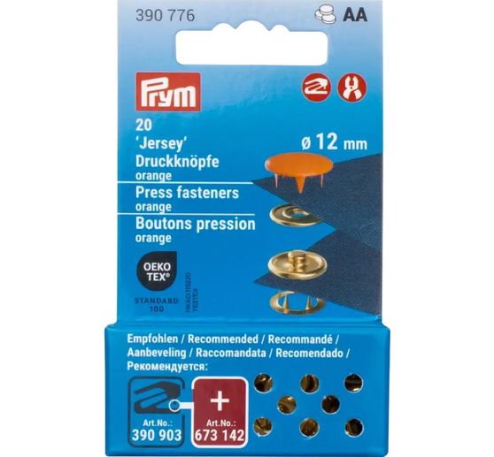 Prym Boutons-pression Jersey, 12 mm, 20 pièces (fr)