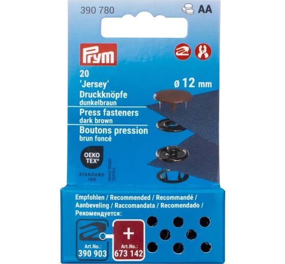 Prym Boutons-pression Jersey, 12 mm, 20 pièces (fr)