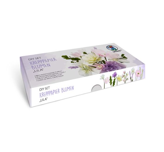 Set de fleurs en papier crépon