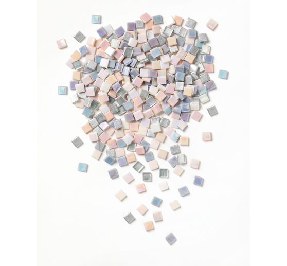Mix de mosaïques en verre, couleurs assorties