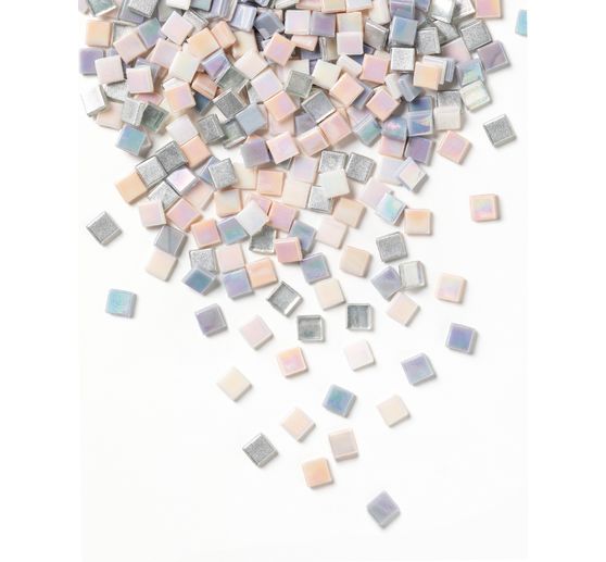 Mix de mosaïques en verre, couleurs assorties