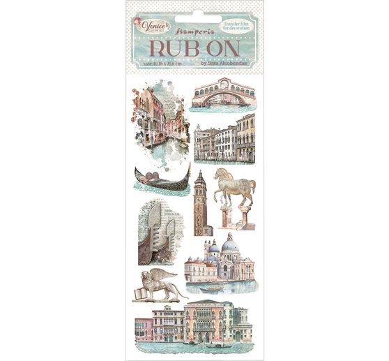 Feuille de décalcomanies Rub On « Venice »