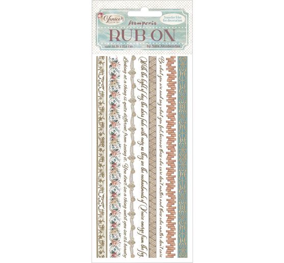 Feuille de décalcomanies Rub On « Venice »