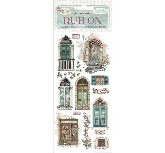Feuille de décalcomanies Rub On « Venice »