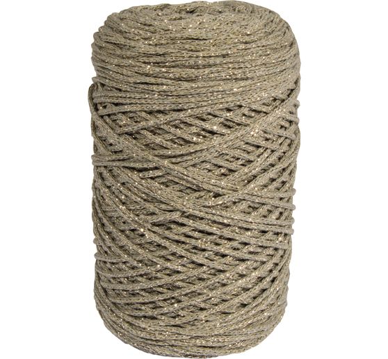 Fil recyclé avec fil doré, Ø 2mm