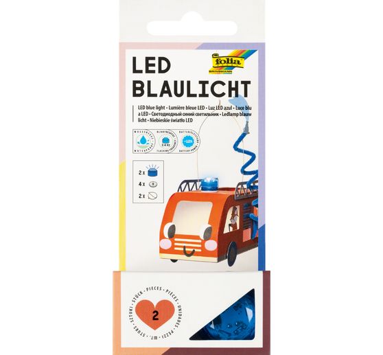Lumière bleue LED, piles incluses
