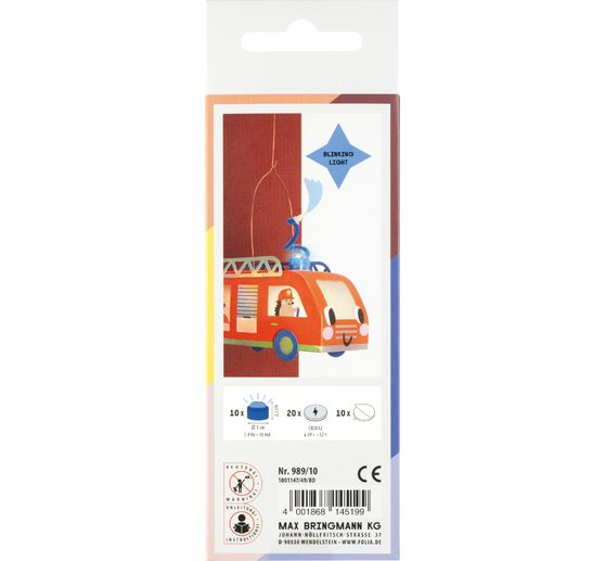 Lumière bleue LED, piles incluses