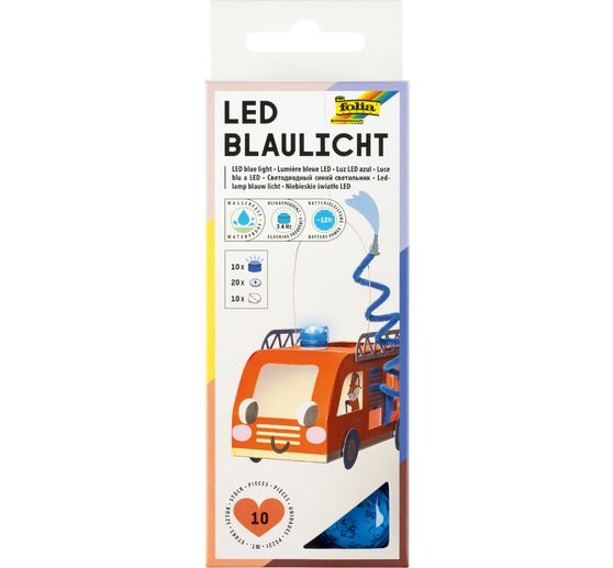 Lumière bleue LED, piles incluses