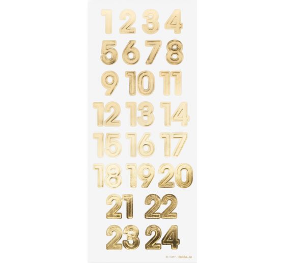 Advent calendar numbers