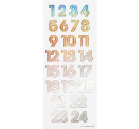 Advent calendar numbers