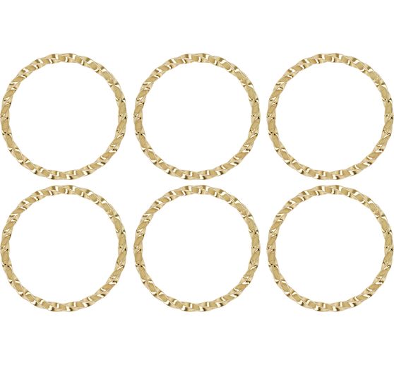 Metal ring twisted