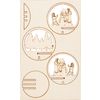 Décoration à emboîter en bois VBS pour boule acrylique Bonhomme de neige