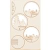 Décoration à emboîter en bois VBS pour boule acrylique Cadeaux