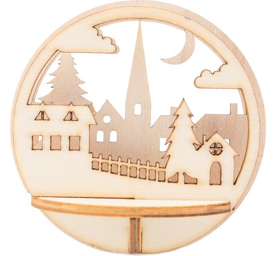 Décoration à emboîter en bois VBS pour boule acrylique