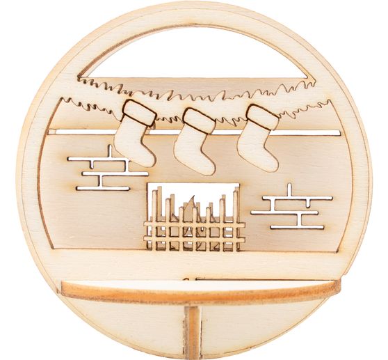 Décoration à emboîter en bois VBS pour boule acrylique