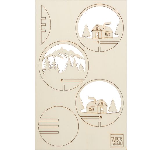 VBS Wooden building kit for acrylic ball