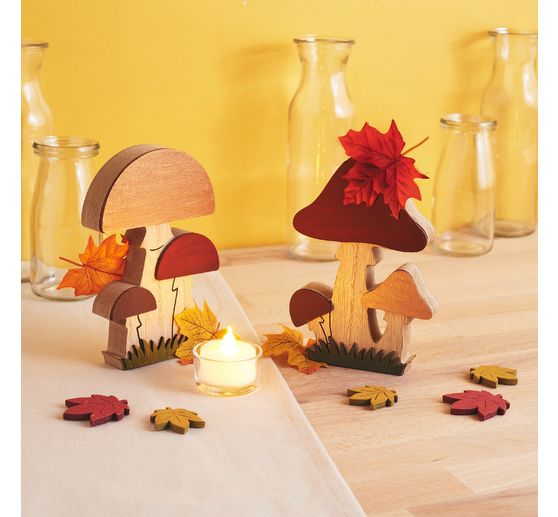 Champignons en bois VBS, 2 pc.