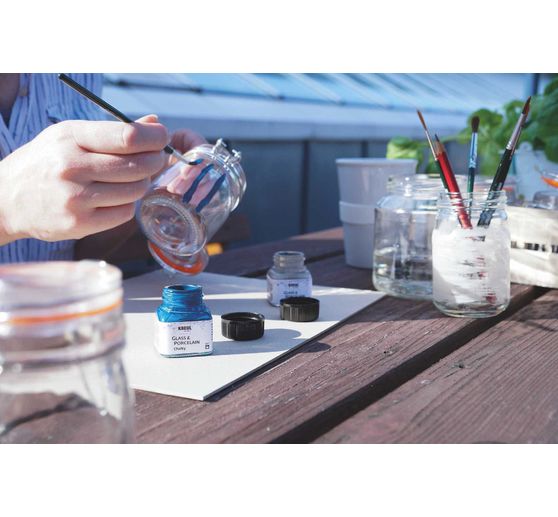 Set Glass & Porcelain « Chalky » KREUL, 6 x 20 ml