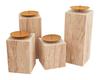 Bougeoirs VBS, set de 4