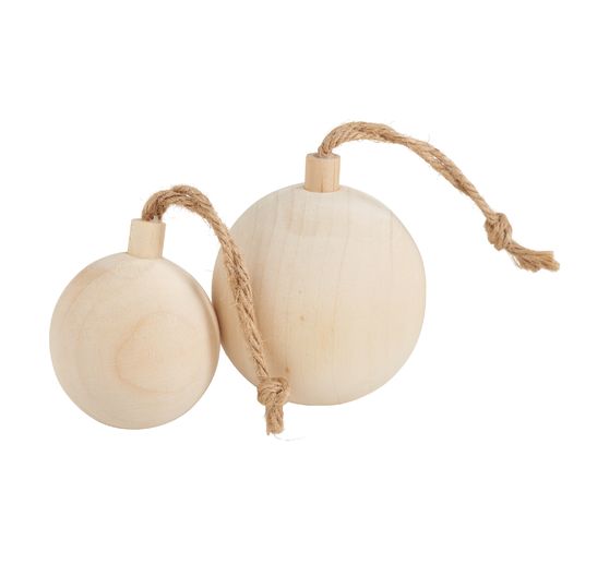 Boule de Noël en bois