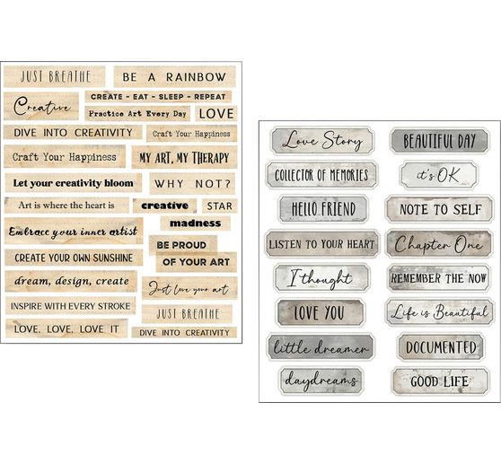 Kit stickers Mixed Media