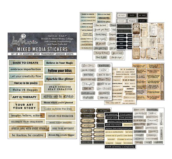 Kit stickers Mixed Media