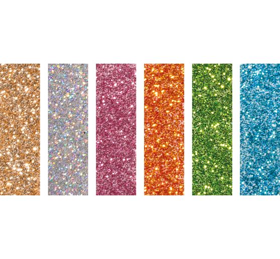 Paillettes bio « Mini assortiment de couleurs », 6 x 2 g
