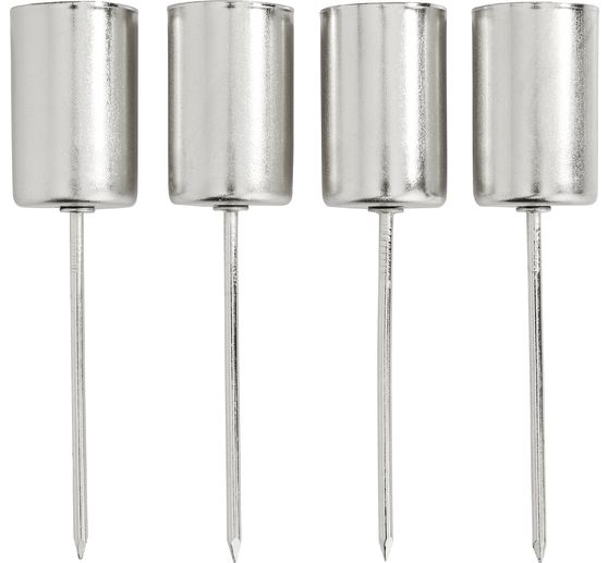 Piques bougeoirs en métal pour bougie chandelle