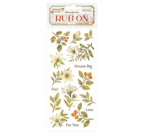 Feuille de décalcomanies Rub On « Whispering Woods »