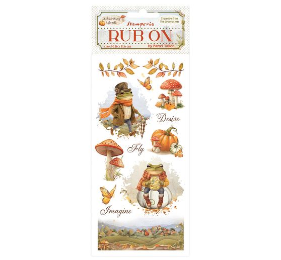 Feuille de décalcomanies Rub On « Whispering Woods »