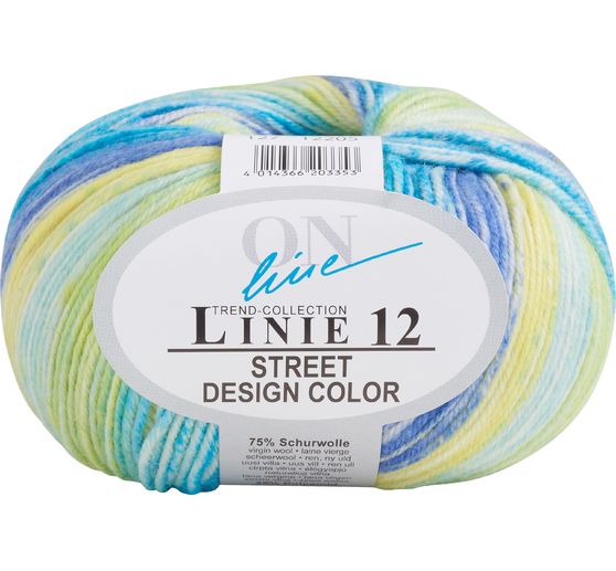 Laine ONline « Street Design Color », ligne 12, 50 g, env. 210 m