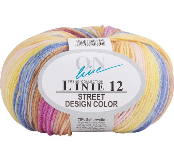 Laine ONline « Street Design Color », ligne 12, 50 g, env. 210 m