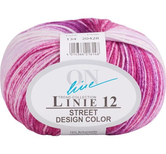 Laine ONline « Street Design Color », ligne 12, 50 g, env. 210 m