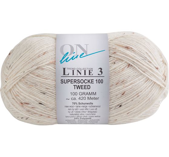 Laine pour chaussettes ONline « Supersocke Tweed », ligne 3