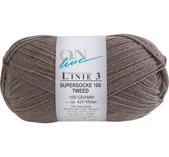 Laine pour chaussettes ONline « Supersocke Tweed », ligne 3