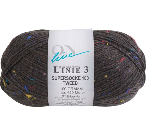 Laine pour chaussettes ONline « Supersocke Tweed », ligne 3