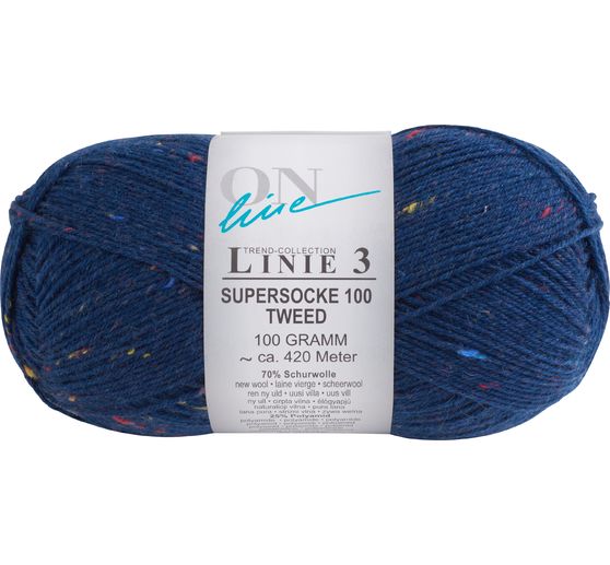 Laine pour chaussettes ONline « Supersocke Tweed », ligne 3